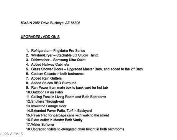 Buckeye, AZ 85396,5343 N 205TH Drive