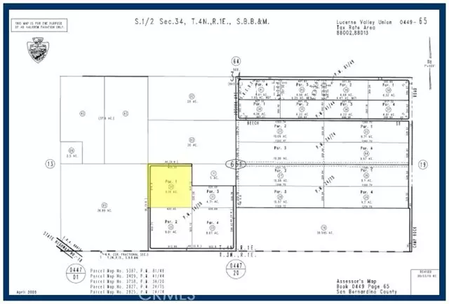 Lucerne Valley, CA 92356,9 AC Minneola RD