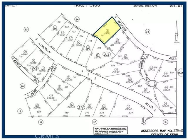 California City, CA 93505,687 LOT Perkins AVE