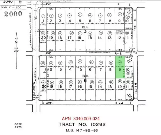 0 E R2/Vic Vac, Sun Village, CA 93543