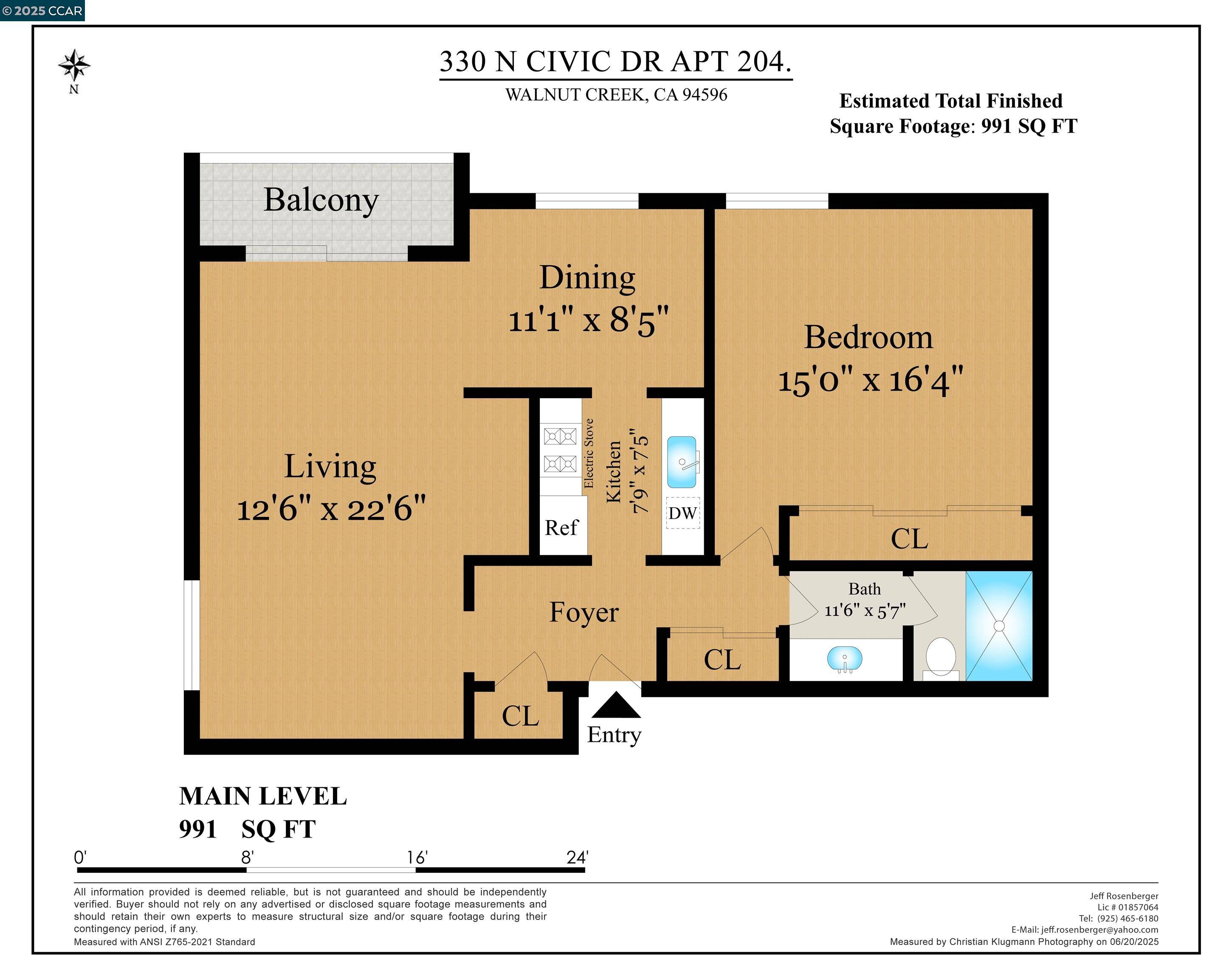 Walnut Creek, CA 94596,330 N Civic Dr 204