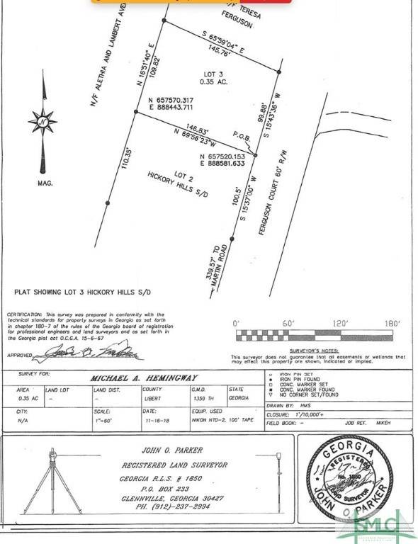 Lot 3 Ferguson CIR, Midway, GA 31320