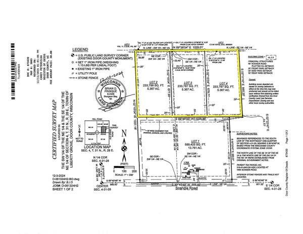 SCANDIA RD #2, 3, 4, Sister Bay, WI 54234