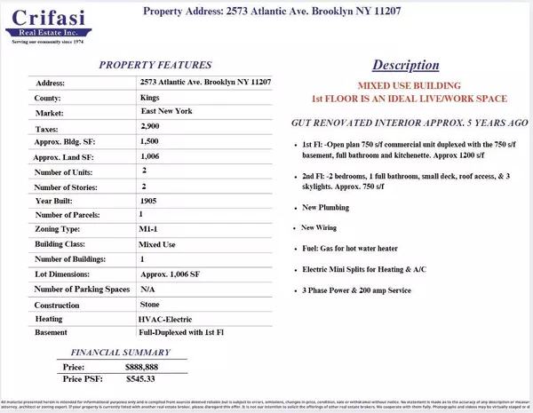 Brooklyn, NY 11207,2573 Atlantic AVE