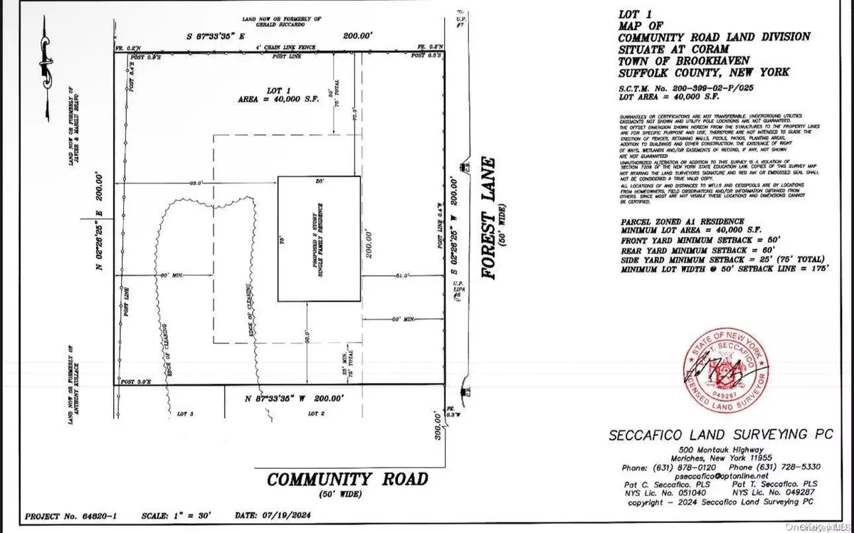 Coram, NY 11727,Lot # 1 Forest LN