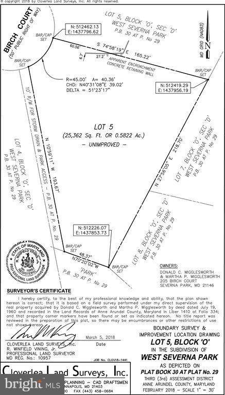 Severna Park, MD 21146,LOT 5 BIRCH CT