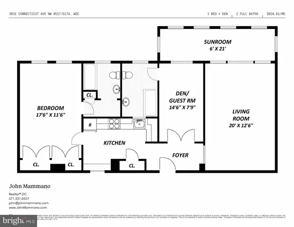 Washington, DC 20008,3601 CONNECTICUT AVE NW #517/517A