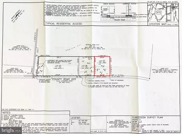 Lincoln, DE 19968,LOT C CLENDANIEL RD