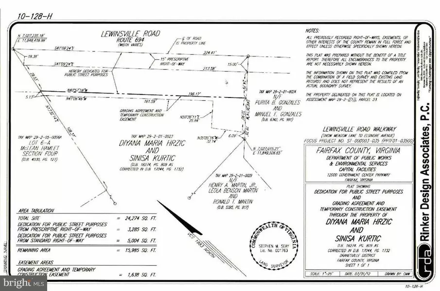 LAND: 7703 LEWINSVILLE RD, Mclean, VA 22102