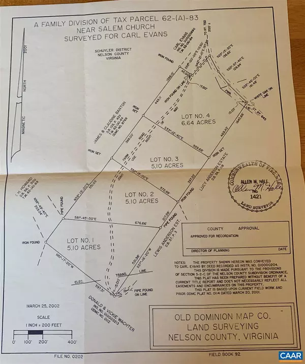 Schuyler, VA 22969,7807 CARTER RD RD #LOT #2