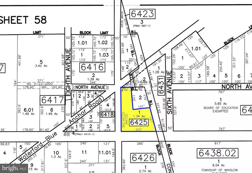 BLOCK 6425, LOT 1 E CENTRAL AVE, Hammonton, NJ 08037