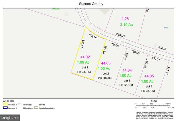 LOT #1 PARSONS ROAD, Georgetown, DE 19947