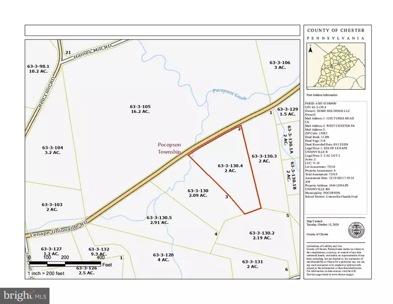 LOT # 2 LENAPE UNIONVILLE RD, West Chester, PA 19382