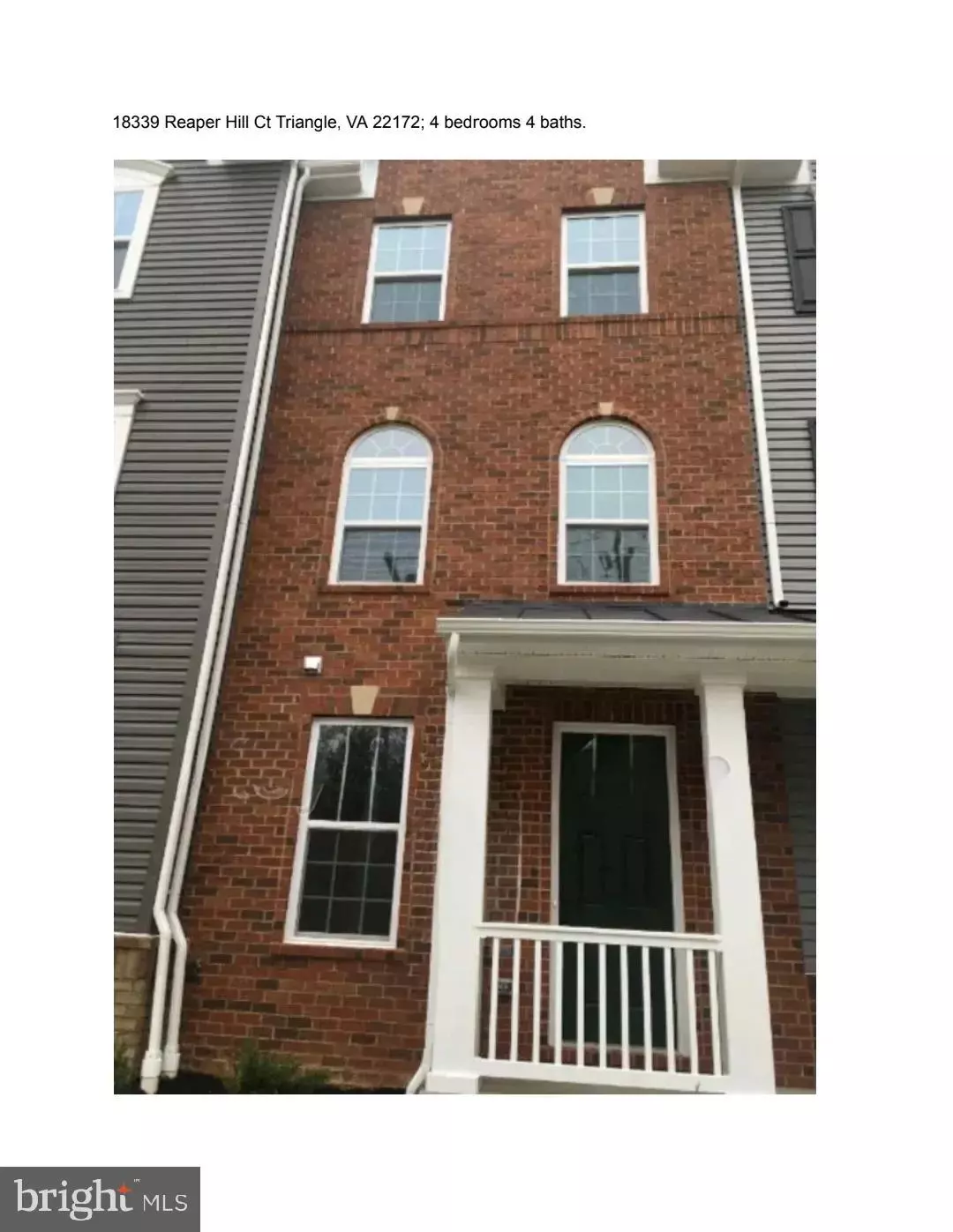 Triangle, VA 22172,18339 REAPER HILL CT