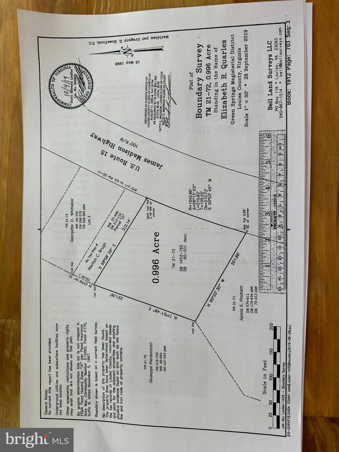 Gordonsville, VA 22942,LOT 21-72 JAMES MADISON HWY