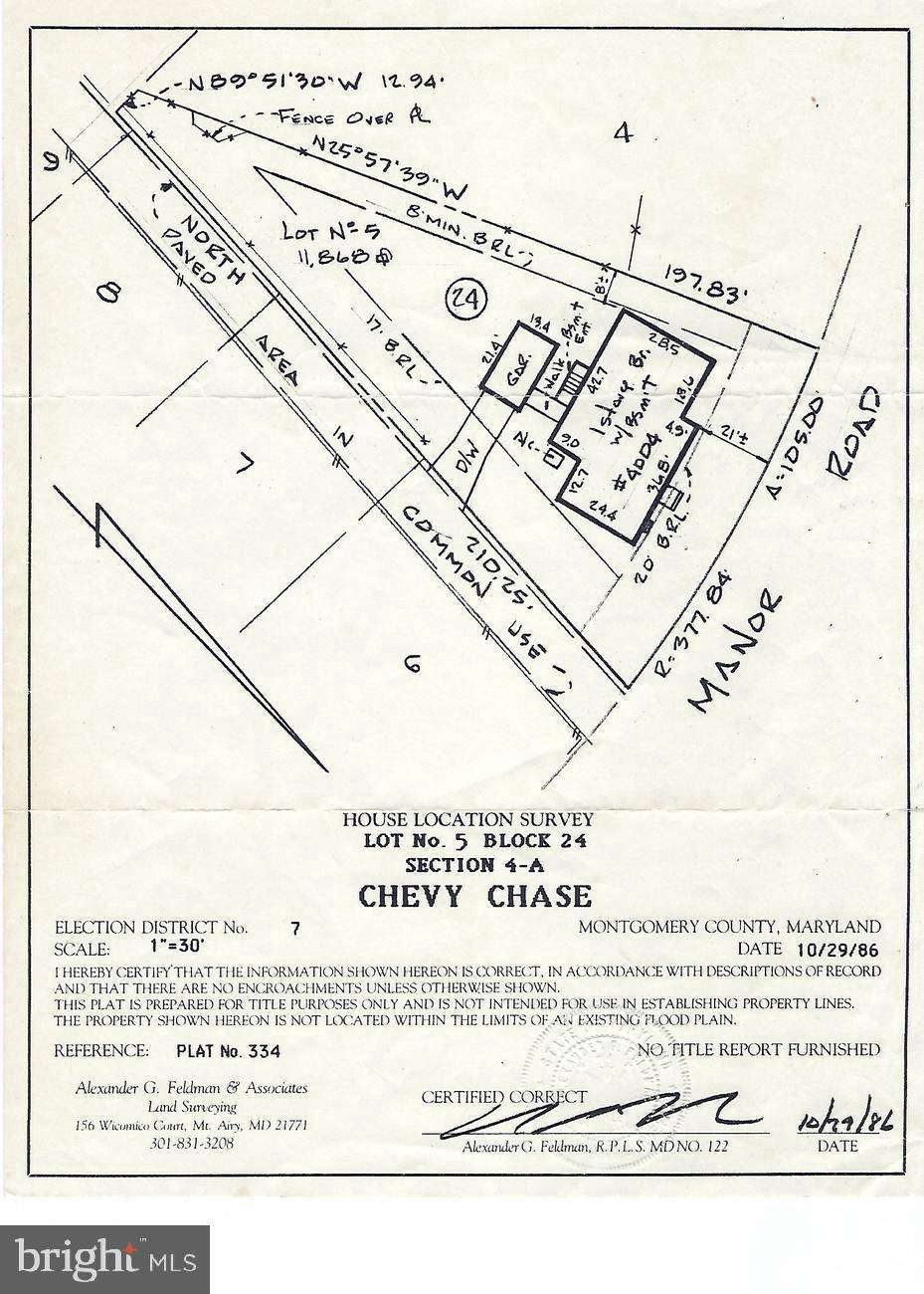 Chevy Chase, MD 20815,4004 MANOR RD
