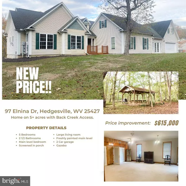 Hedgesville, WV 25427,97 ELNINA DR