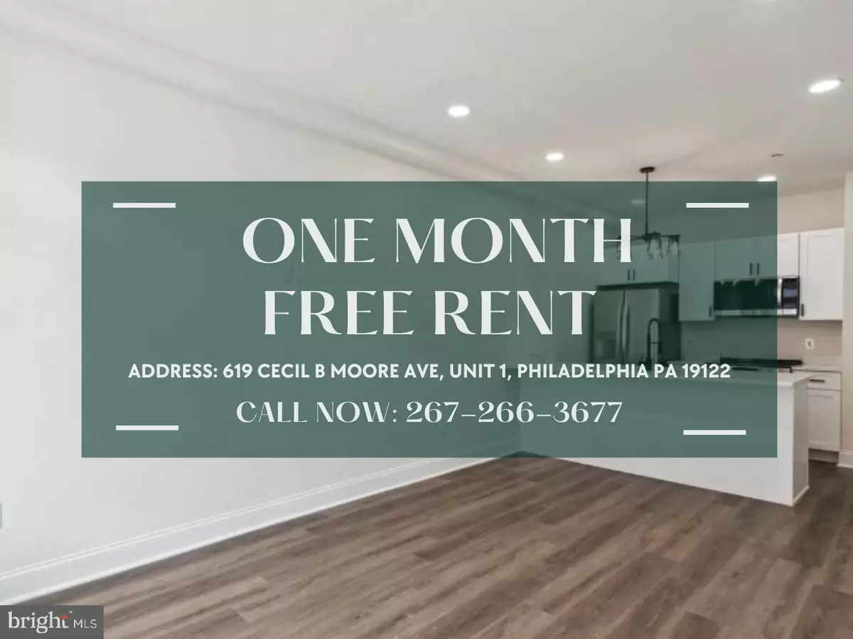 Philadelphia, PA 19122,619 CECIL B MOORE AVE #1