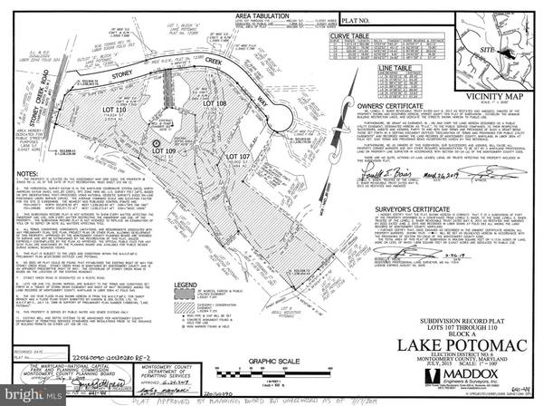 11901 STONEY CREEK WAY #LOT 109, Potomac, MD 20854