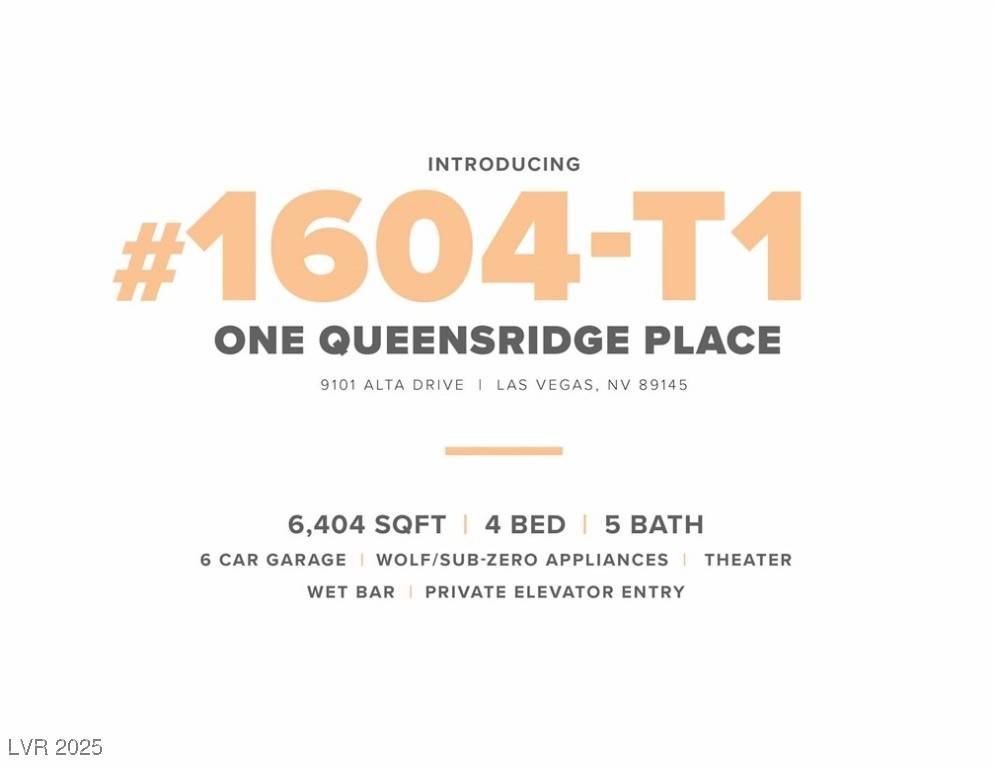 Las Vegas, NV 89145,9101 Alta DR #1604