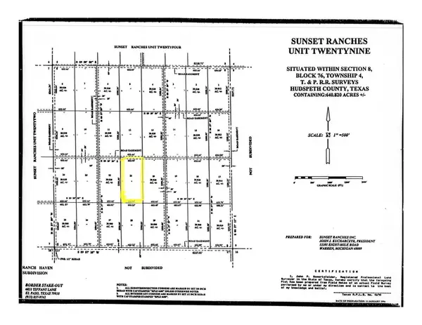 TBD 76 TSP 4 SEC 8 SUNSET RANCHES, Sierra Blanca, TX 79851