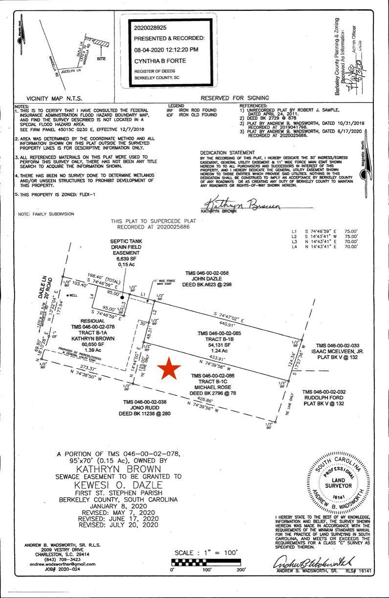 Bonneau, SC 29431,Tbd Dazle Ln
