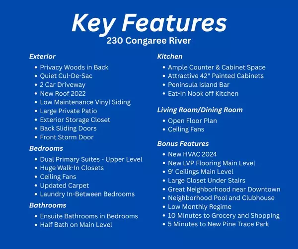 Summerville, SC 29485,230 Congaree River Dr