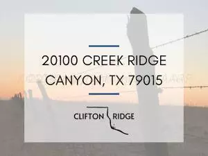 20100 Creek Ridge, Canyon, TX 79015