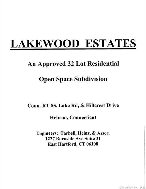 0 Lakewood Estates-Hillcrest Drive, Hebron, CT 06248