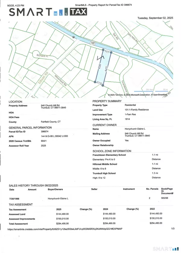 Trumbull, CT 06611,546 Church Hill Road