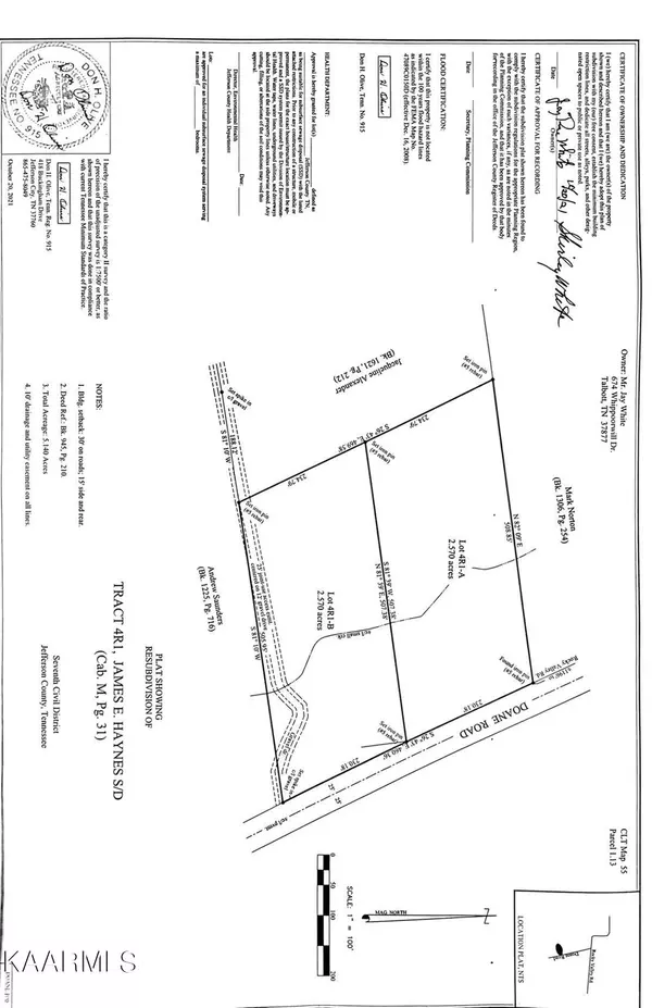 New Market, TN 37820,Lot 4R1-A Doane Rd