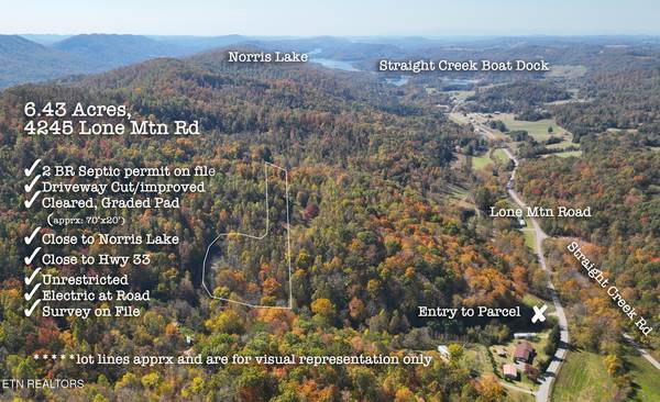 6.43 Acres, Lone Mountain Rd, New Tazewell, TN 37825