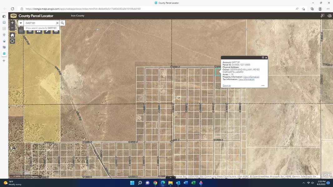 Lot 1 BLK C, Cedar Valley Acres, Cedar City, UT 84721