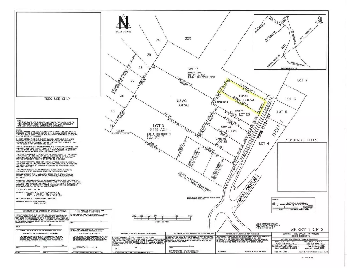 Johnson City, TN 37615,Lot 2-A Knob Creek RD