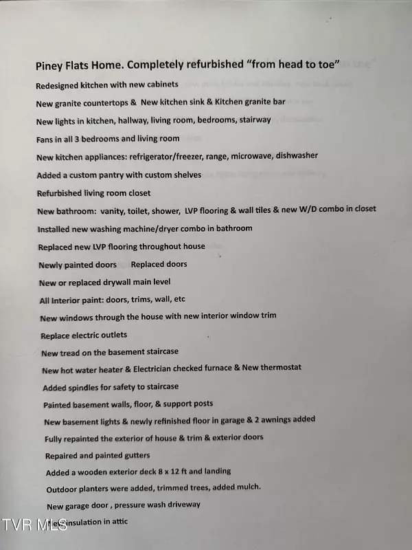 Piney Flats, TN 37686,317 Rosemary LN