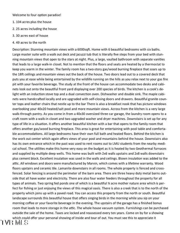 Ewing, VA 24248,251 Fee TRL