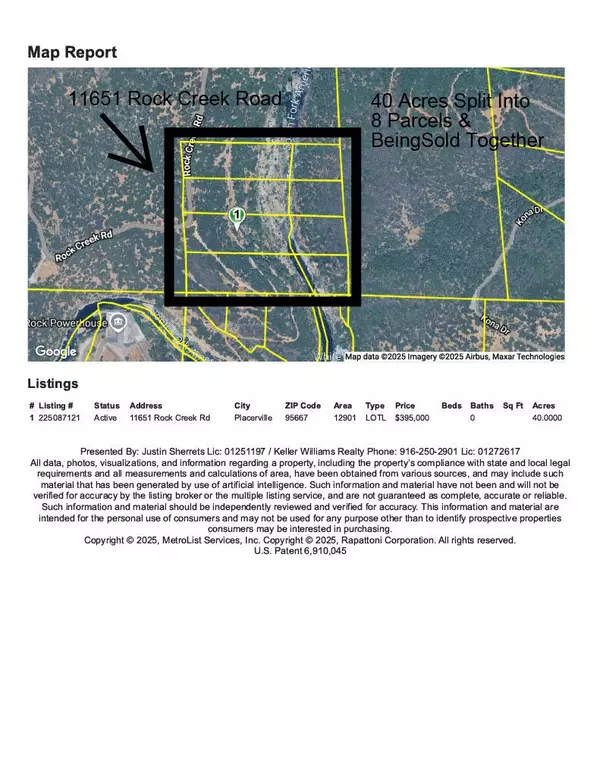 Placerville, CA 95667,11651 Rock Creek RD