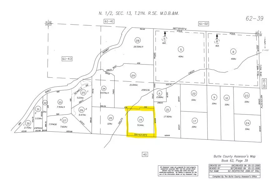 Berry Creek, CA 95916,0 Galen Creek RD