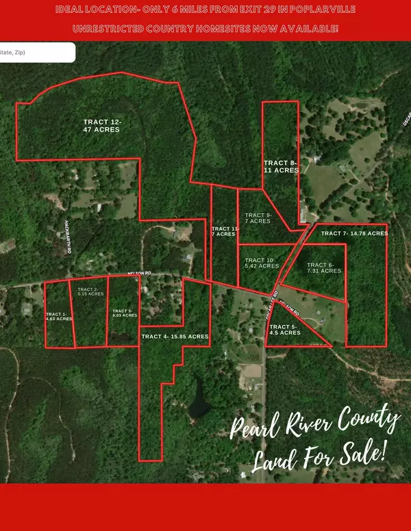 Poplarville, MS 39470,Tract 1 4.63 Acres Nelson Rd.