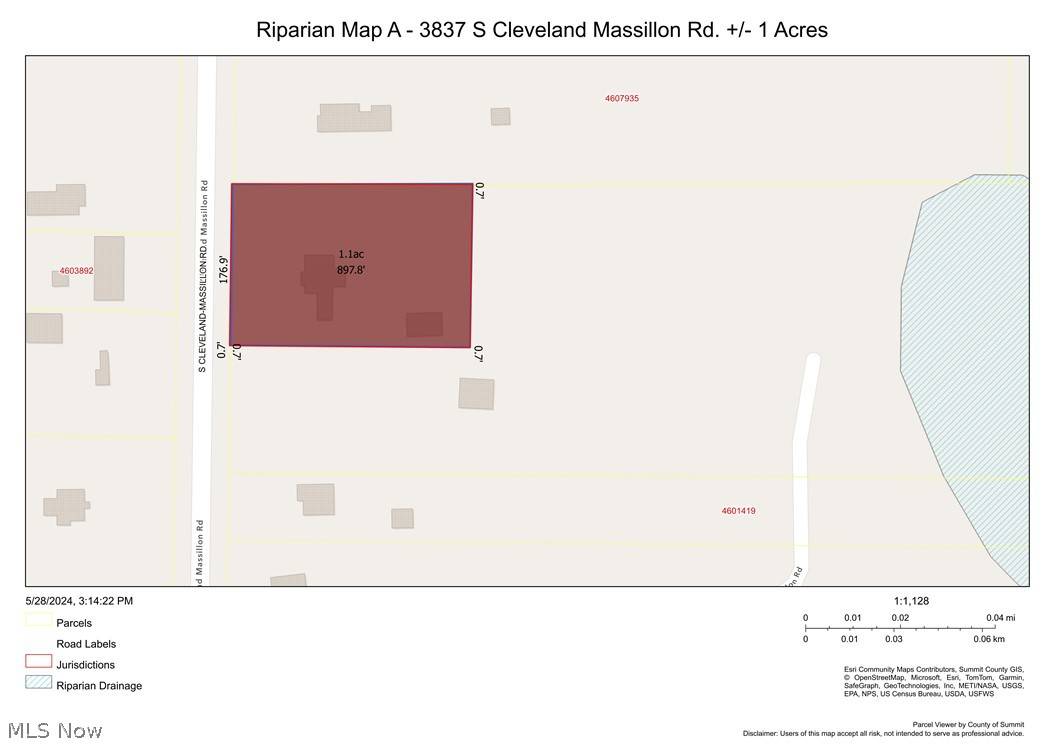 Norton, OH 44203,V/L 3837A S Cleveland Massillon RD