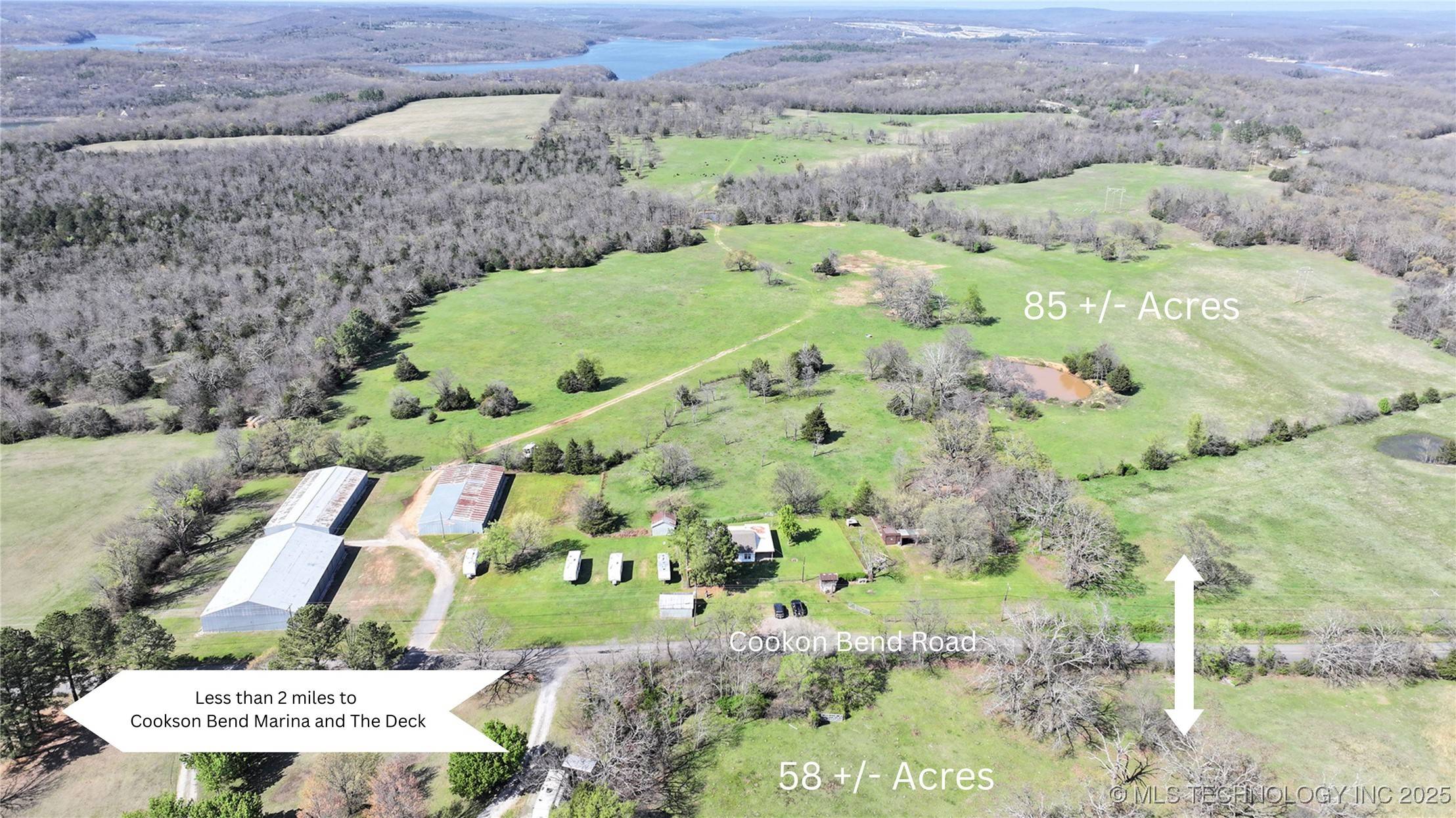 21366 W Cookson Bend RD, Cookson, OK 74427