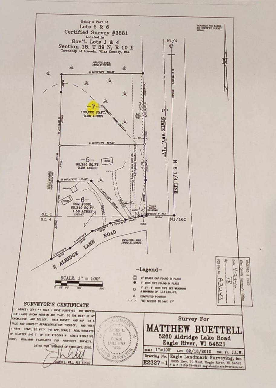 Lot 7 HWY 17, Eagle River, WI 54521