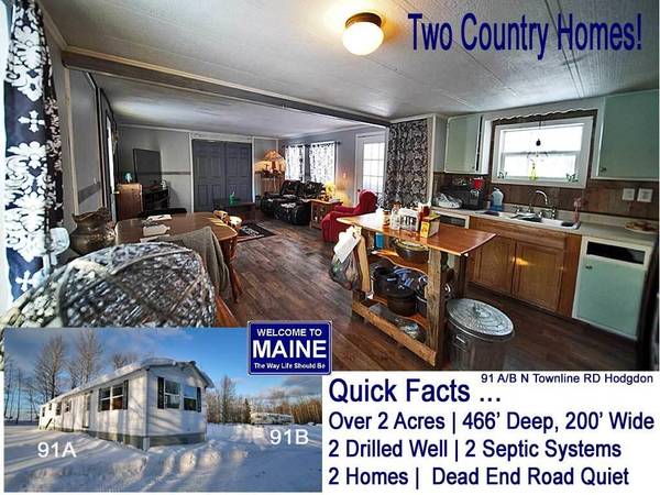 91A-B Townline North RD, Hodgdon, ME 04730