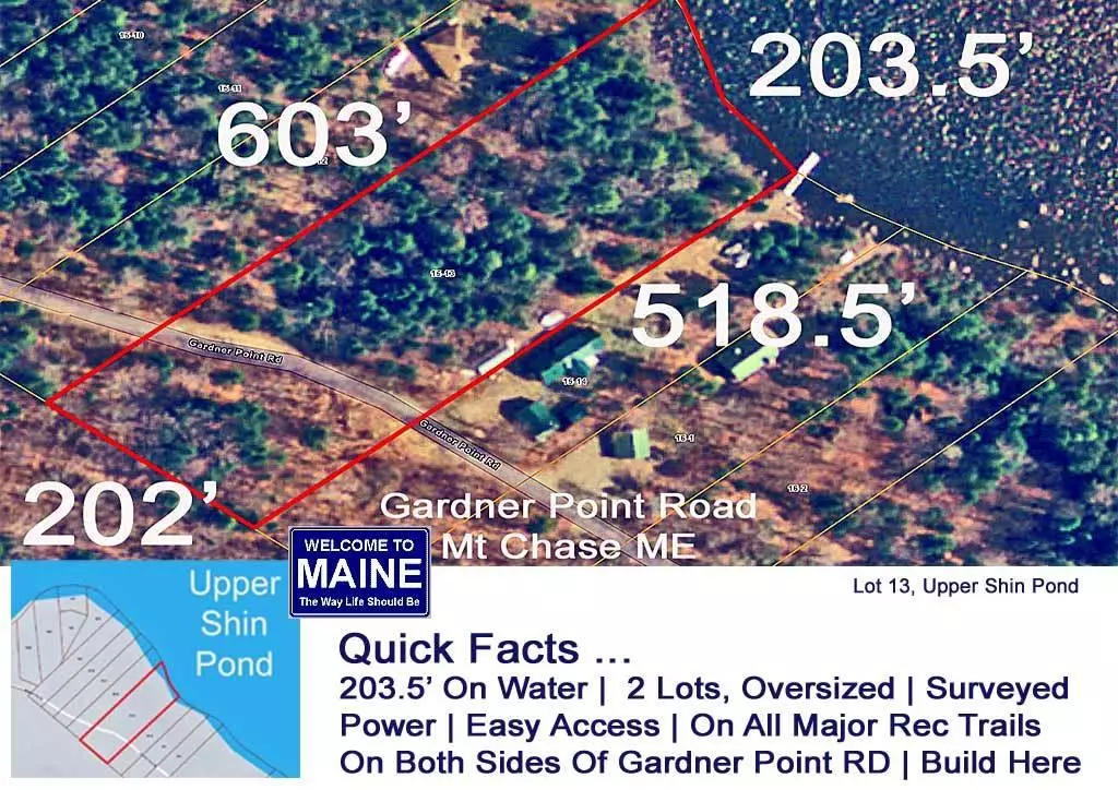 Mount Chase, ME 04765,97 Gardner Point RD