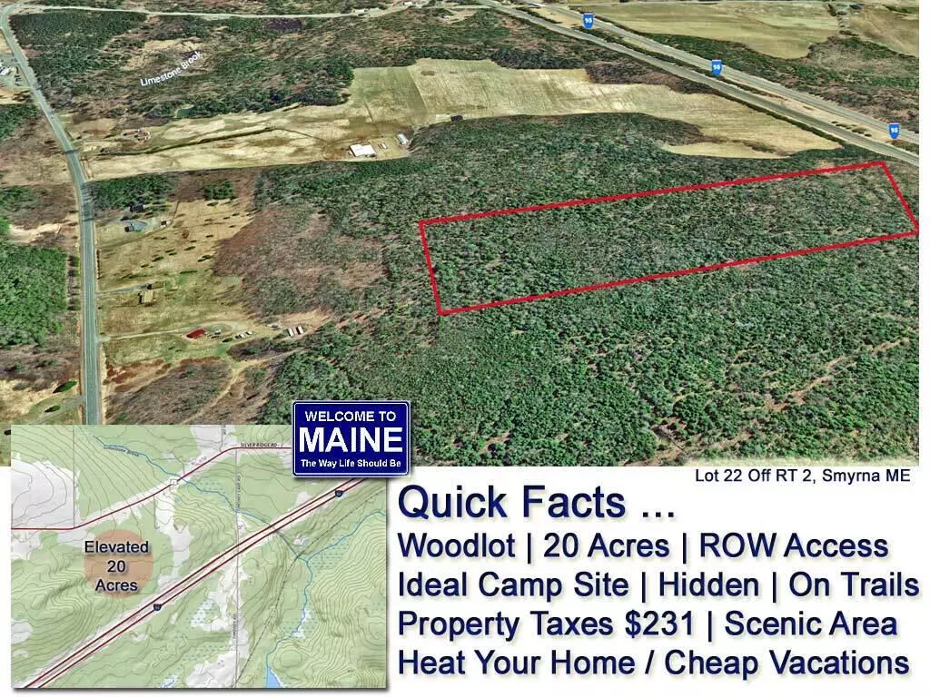 Smyrna, ME 04780,Lot 22 Off US RT 2 HWY