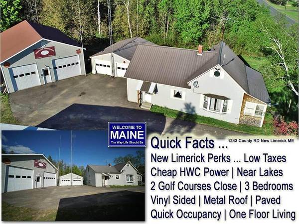1243 County RD, New Limerick, ME 04761