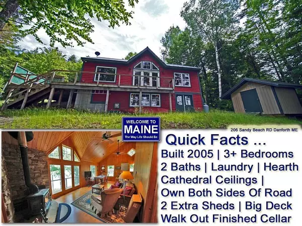 206 Sandy Beach RD, Danforth, ME 04424