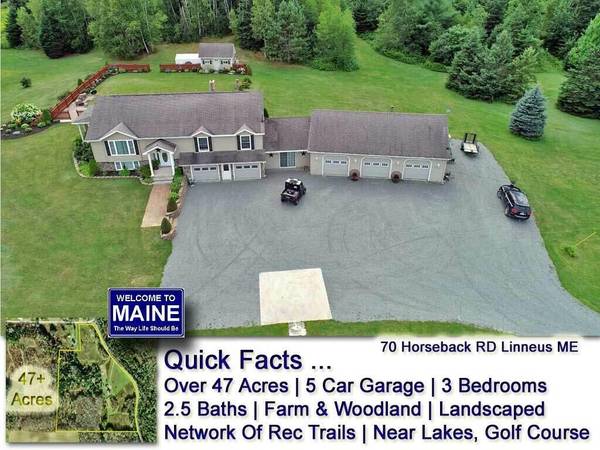 70 Horseback RD, Linneus, ME 04730