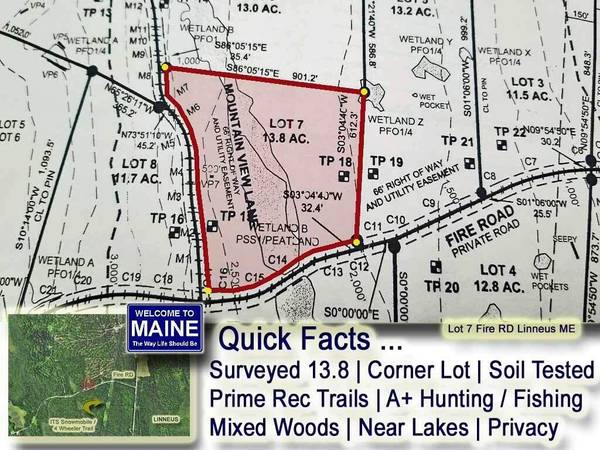 Lot 7 Fire RD, Linneus, ME 04730