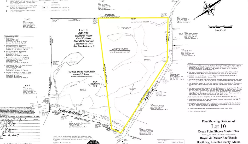 Lot 10-10B Royall RD, Boothbay, ME 04544